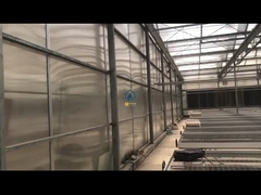 Οργανικό θερμοκήπιο χόρτων Πολυκαρβονικό Πολυκήπιο με αυτοματοποιημένα συστήματα ελέγχου του κλίματος